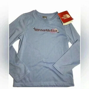 The north face vapor wick bliss blue girls size medium